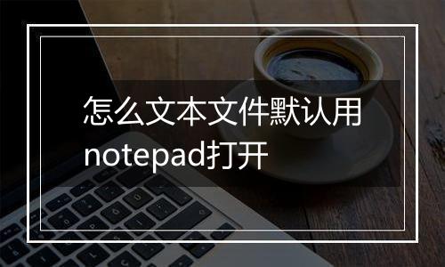 怎么文本文件默认用notepad打开