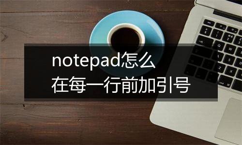 notepad怎么在每一行前加引号