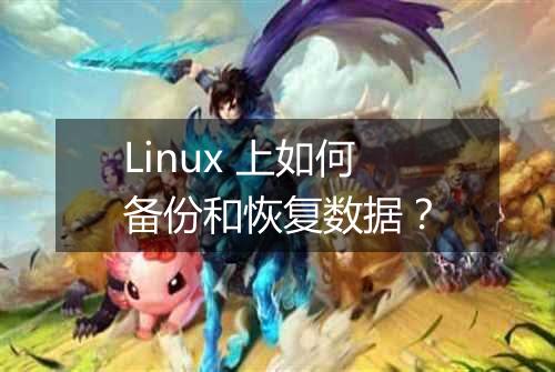 Linux 上如何备份和恢复数据？