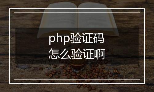 php验证码怎么验证啊