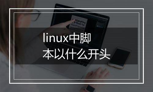 linux中脚本以什么开头
