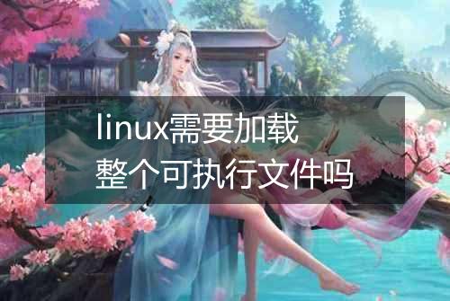 linux需要加载整个可执行文件吗