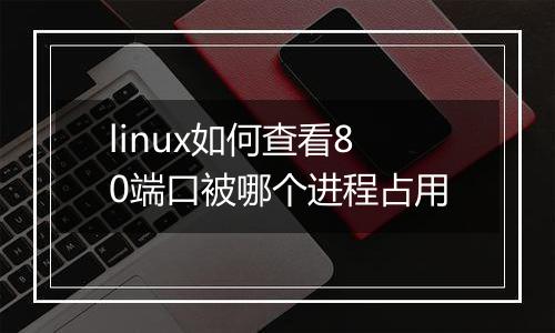 linux如何查看80端口被哪个进程占用
