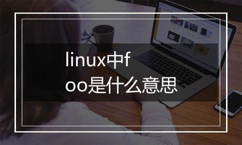 linux中foo是什么意思