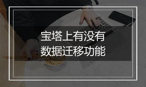 宝塔上有没有数据迁移功能