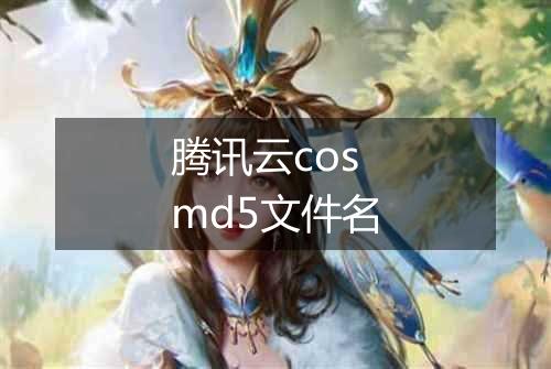 腾讯云cosmd5文件名