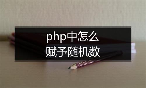 php中怎么赋予随机数
