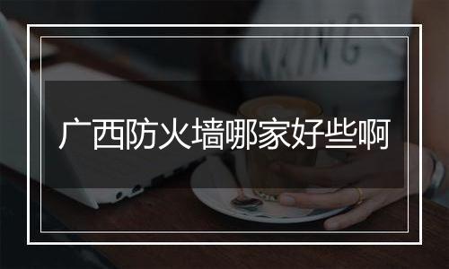 广西防火墙哪家好些啊