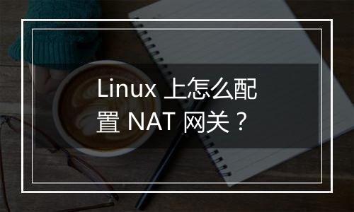 Linux 上怎么配置 NAT 网关?