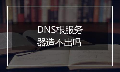 DNS根服务器造不出吗