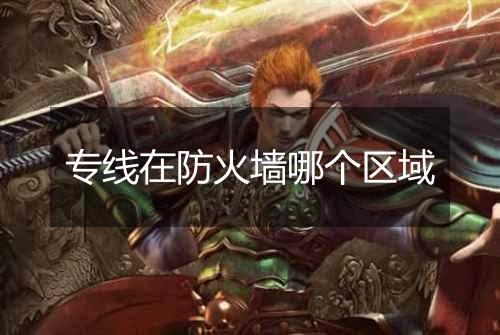 专线在防火墙哪个区域
