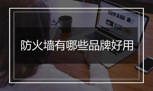 防火墙有哪些品牌好用