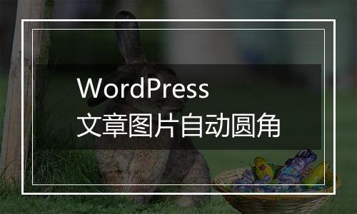 WordPress文章图片自动圆角