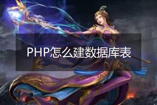 PHP怎么建数据库表