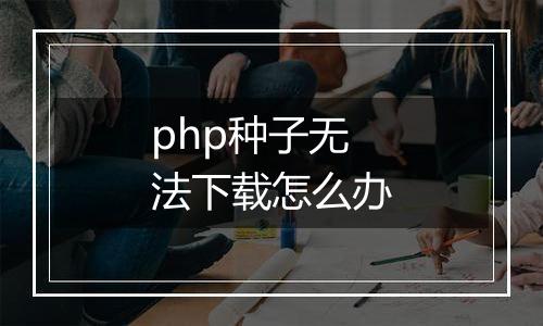 php种子无法下载怎么办