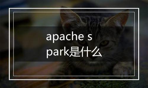 apache spark是什么