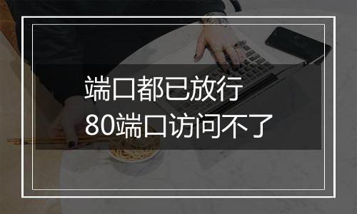 端口都已放行 80端口访问不了