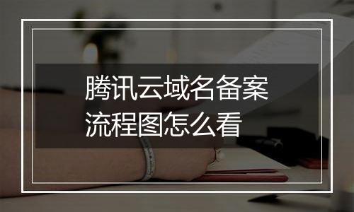 腾讯云域名备案流程图怎么看