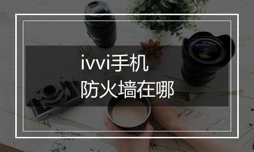 ivvi手机防火墙在哪