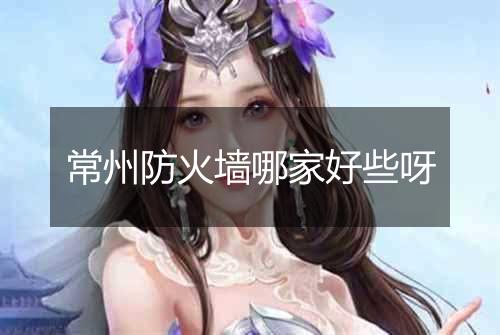 常州防火墙哪家好些呀