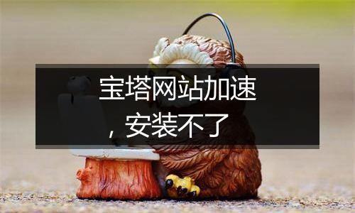 宝塔网站加速,安装不了