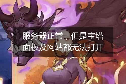 服务器正常,但是宝塔面板及网站都无法打开