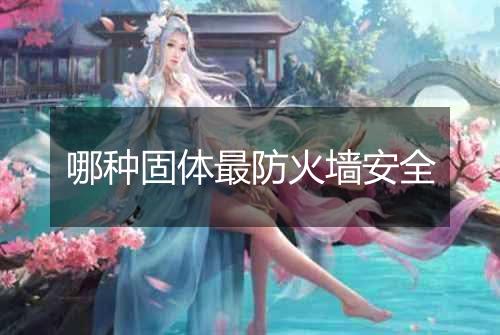 哪种固体最防火墙安全