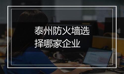 泰州防火墙选择哪家企业