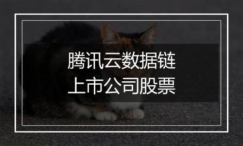 腾讯云数据链上市公司股票