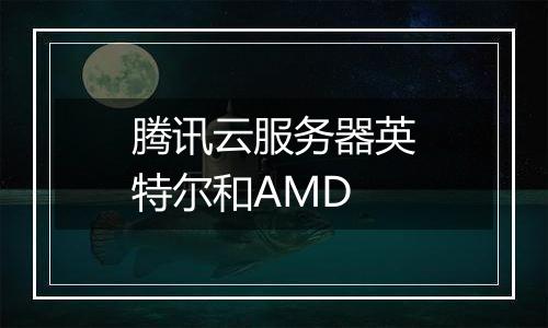 腾讯云服务器英特尔和AMD