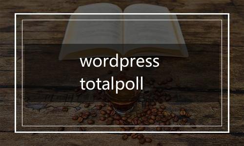 wordpress totalpoll