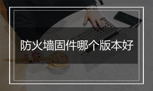 防火墙固件哪个版本好