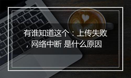有谁知道这个:上传失败,网络中断 是什么原因