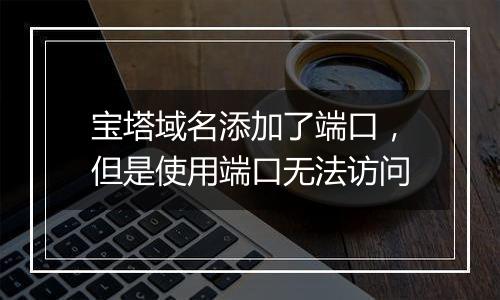 宝塔域名添加了端口，但是使用端口无法访问