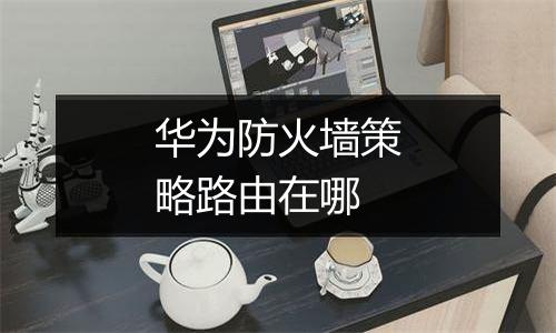 华为防火墙策略路由在哪