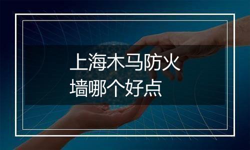 上海木马防火墙哪个好点