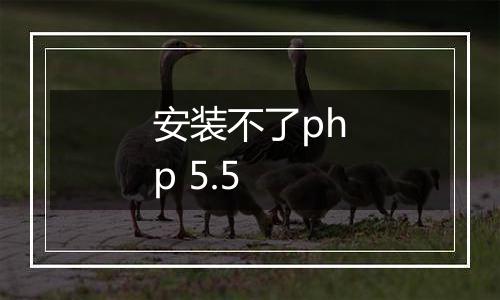 安装不了php 5.5