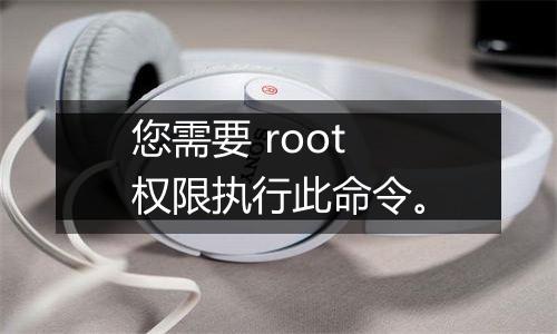 您需要 root 权限执行此命令。