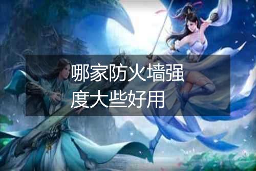 哪家防火墙强度大些好用