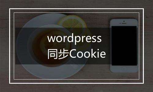 wordpress同步Cookie