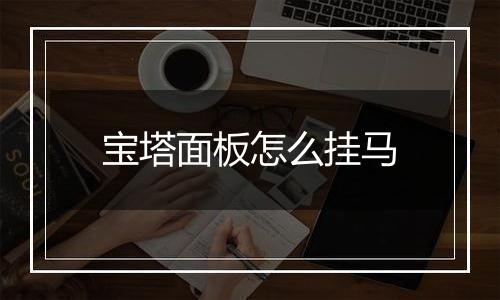 宝塔面板怎么挂马