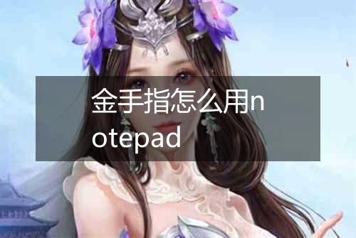 金手指怎么用notepad
