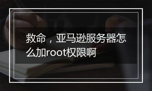 救命,亚马逊服务器怎么加root权限啊