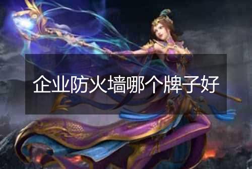 企业防火墙哪个牌子好