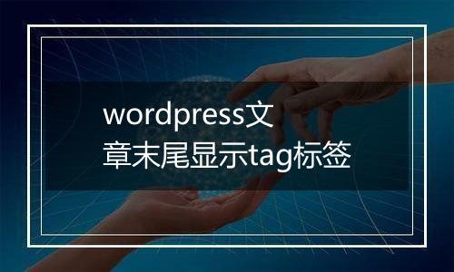 wordpress文章末尾显示tag标签