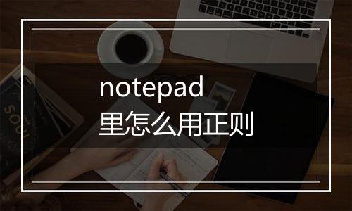 notepad里怎么用正则
