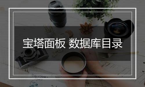 宝塔面板 数据库目录