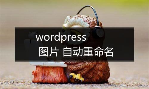 wordpress 图片 自动重命名