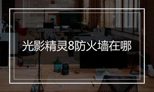 光影精灵8防火墙在哪