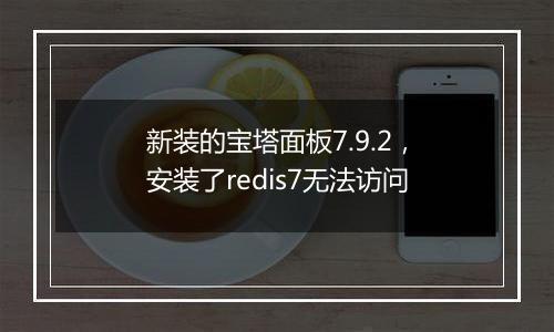 新装的宝塔面板7.9.2,安装了redis7无法访问